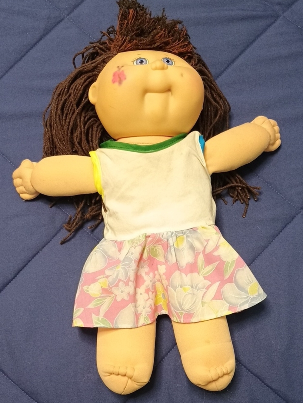 Cabbage Patch Doll in Pink Floral Dress - Kids Toy